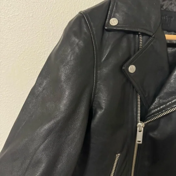 Other UK Colt Genuine Lamb Leather Moto Biker Jackets Vintage Black X-Small